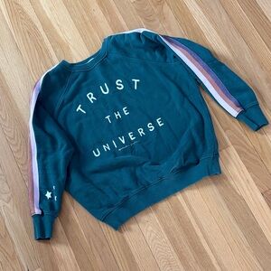 Teal 'Trust the Universe' Women's Sweatshirt Spiritual Gangster L